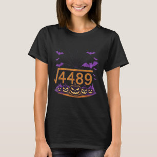 T-shirt 67 Meme Racine Carrée 4489 Argot Math Halloween Co