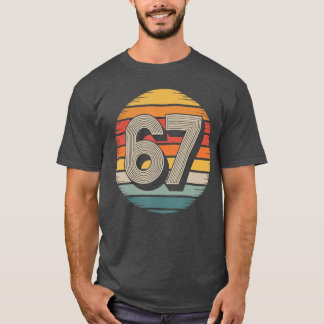 T-shirt 67 Meme Si Sept 6 7 Meme Drôle Nombre Vintage ami