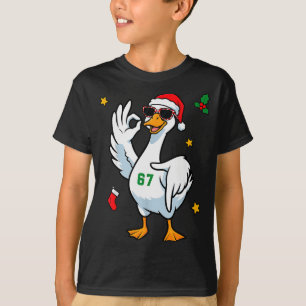 T-shirt 67 Meme Silly Goose 6 7 Drôle Six Sept Noël