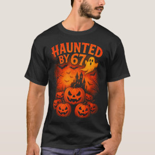 T-shirt 67 Meme Tendance Fantôme Halloween Drôle Six Sept