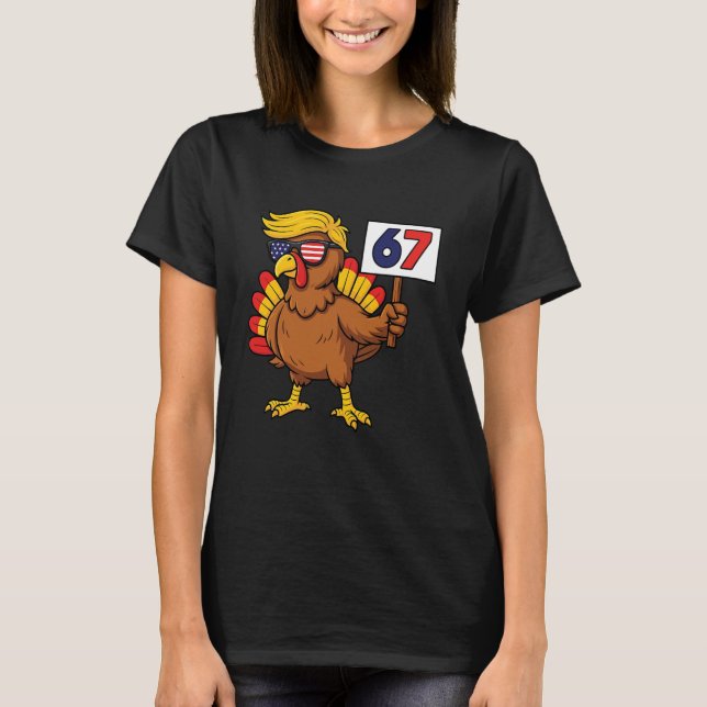 T-shirt 67 Meme Thanksgiving Turkey Day Six Seven Funny Tr (Devant)