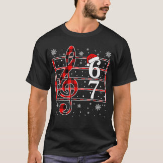 T-shirt 67 Musique Mème Argot Musicien Santa Profdemusique