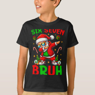 T-shirt 67 Noël Drôle Six Sept Mème Brainrot Père Noël K