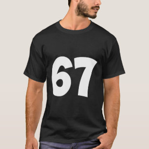 T-shirt 67 Numéro Soixante-sept Drôle Mème École Adolescen