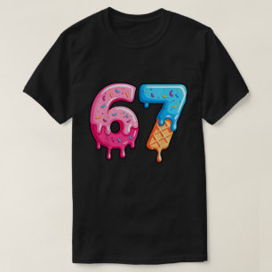 T-shirt 67 Numéros de beigne et de crème glacée d'annivers