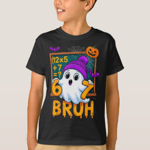 T-shirt 67 Prof Halloween Fantôme Six Sept Mème Humour Mat