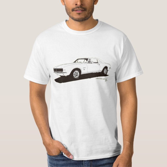 T-shirt '67 RS de Camaro (arrières) et (avant) (Devant)
