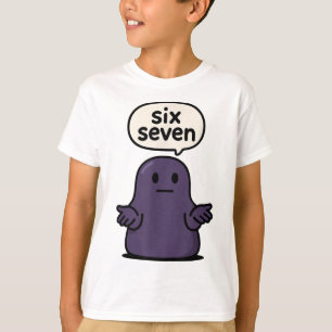 T-shirt 67 Six Seven 6-7 Blob de Slime de Minuit - Cerveau