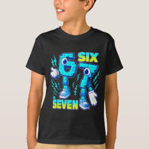 T-shirt 67 Six Seven 6-7 Drôle Italien Brainrot Enfants Ga