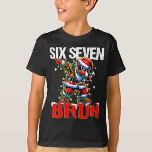 T-shirt 67 Six Seven Burh Père Noël Noël 6 7 Mème Hommes F
