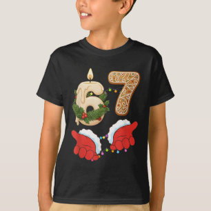T-shirt 67 Six Seven Mème Bougie de Noël Gingerbread Gen