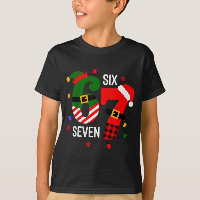T-shirt 67 Six Seven Noël  (Devant)