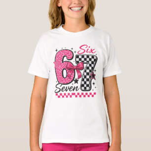 T-shirt 67 Six Seven Rose Rétro Culture Pop
