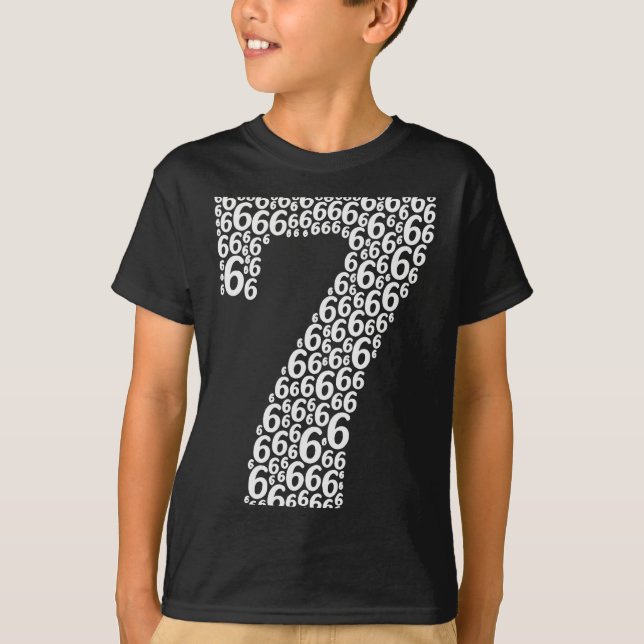 T-shirt 67 Sixty Seven Halloween Costume Design Funny 6 7  (Devant)