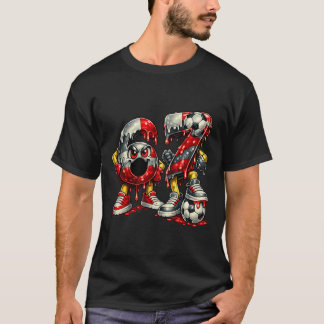 T-shirt 67 Soccer Six Seven Mème Alpha Garçons Et Filles C