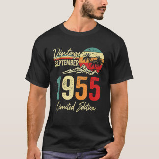 T-shirt 67 Yr Old Vintage September 1955 67th