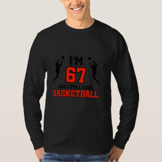 T-shirt 67e anniversaire 67 ans Joueur de basket-ball