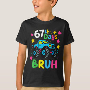 T-shirt 67e jour d'école Bruh drôle mème 67 Monstre Camion