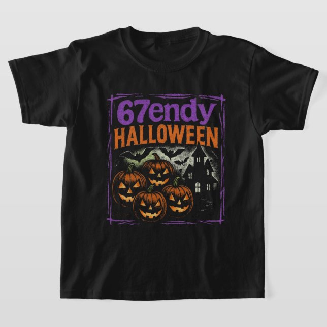 T-shirt 67endy Halloween Bootleg Retro Design Éffrayant (Poser)