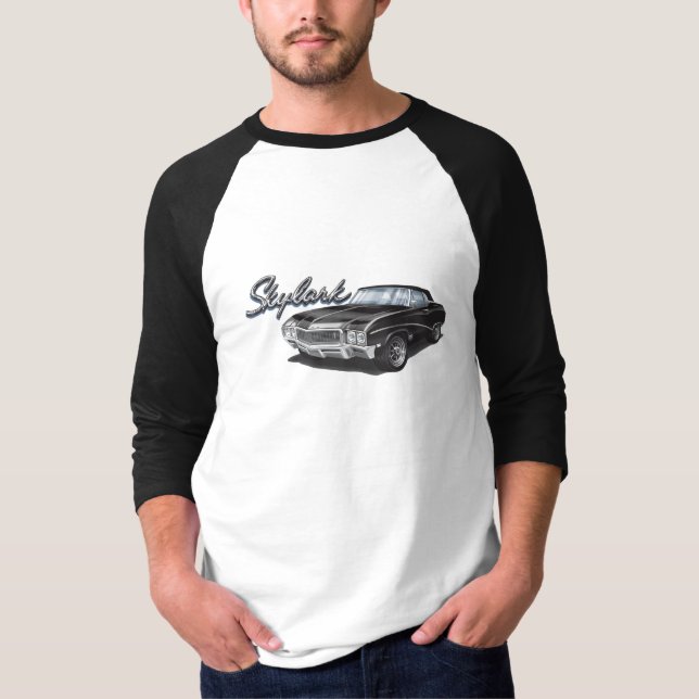 T-shirt 68 Buick Skylark dans le noir (Devant)