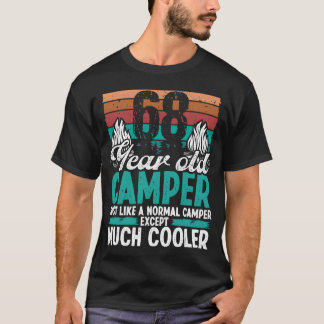 T-shirt 68 Year Old Camper Scouting Camping 68 Birthday vi