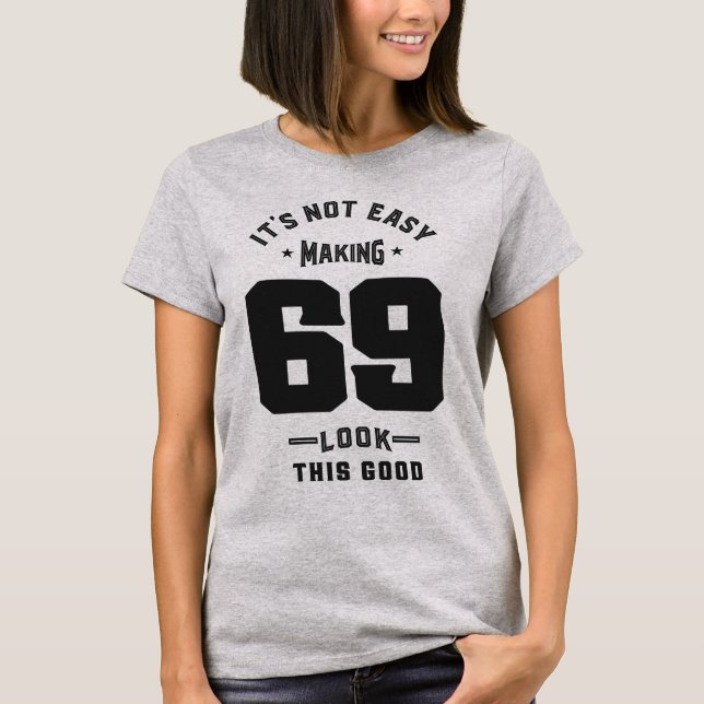 T-shirt 69e anniversaire Cadeaux (Devant)