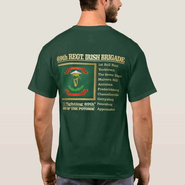 T-shirt 69e régiment, brigade irlandaise (BH) (Dos)
