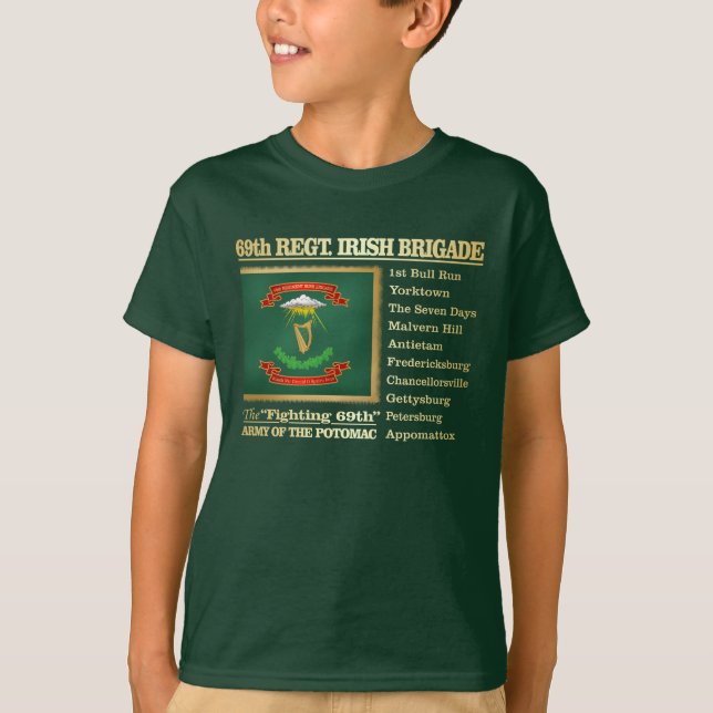 T-shirt 69e régiment, brigade irlandaise (BH) (Devant)