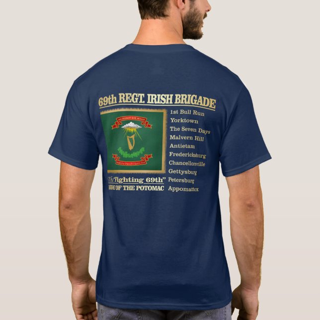 T-shirt 69e régiment, brigade irlandaise (BH) (Dos)