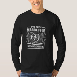 T-shirt 69ème anniversaire de Mariage un couple marié 69 a