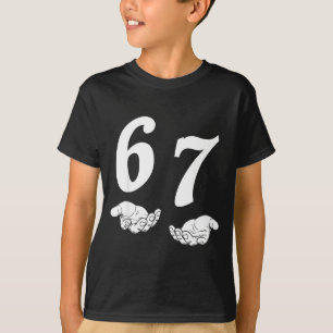 T-shirt 6 7 argot gen alpha drôle six sept mains 67 mème
