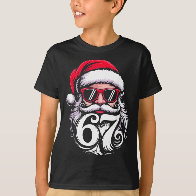 T-shirt 6 7 Christmas 67 Santa Six Seven  (Devant)