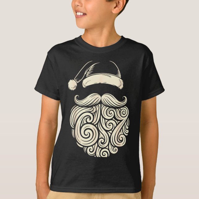 T-shirt 6 7 Christmas 67 Santa Six Seven Christmas Boys Te (Devant)
