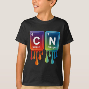 T-shirt 6 7 Drôle Science Chimie Professeur Tableau Périod