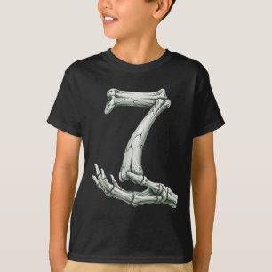 T-shirt 6 7 Halloween Squelette Drôle 67 Mème Gen Alpha Si