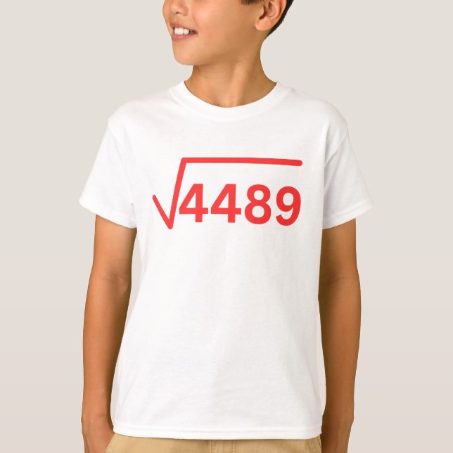 T-shirt 6 7 mème 4489 maths drôles (Devant)