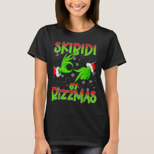 T-shirt 6 7 Noël Skibidi Rizzmas 67 Mème Gen Alpha Sl