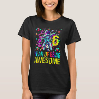 T-shirt 6 Anniversaire Année D'Être Un Excellent Astronaut