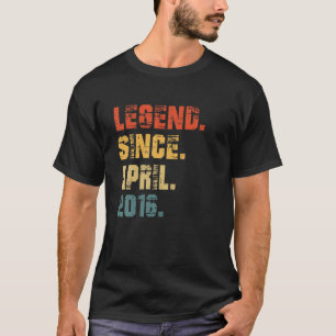 T-shirt 6 Anniversaire Cadeaux 6 Ans Légende Depuis Avril