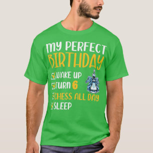 T-shirt 6 Anniversaire des échecs fête d'anniversaire 6e j