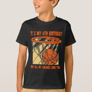T-shirt 6 ans Joyeux 6e anniversaire Basketball 6e anniver