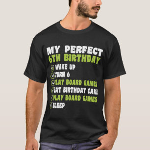 T-shirt 6 ans Mon parfait 6e anniversaire jeux de société 