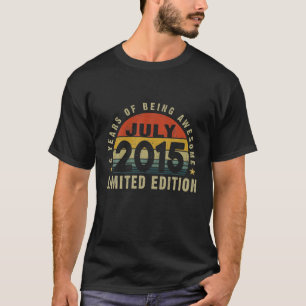 T-shirt 6 Ans Vintage 2015 Limited Edition Retro 6Th