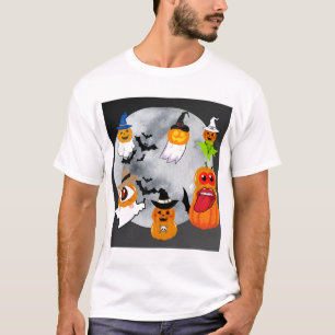 T-shirt 6 caractères d'halloween