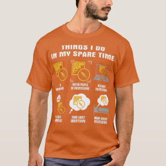 T-shirt 6 Choses que je fais dans mon temps libre Orientat