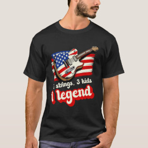 T-shirt 6 Cordes 3 Enfants 1 Légende Drapeau États-Unis Gu