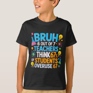 T-shirt 6 enseignants sur 7 pensent que 67% des élèves abu