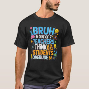 T-shirt 6 enseignants sur 7 pensent que 67 des élèves abus
