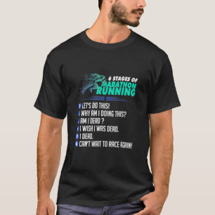 T-shirt 6 Étapes Du Marathon Coureur Tee - shirt Pour Cour