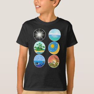 T-shirt 6 Jours de création - Genèse 1-2 Enseignant scolai